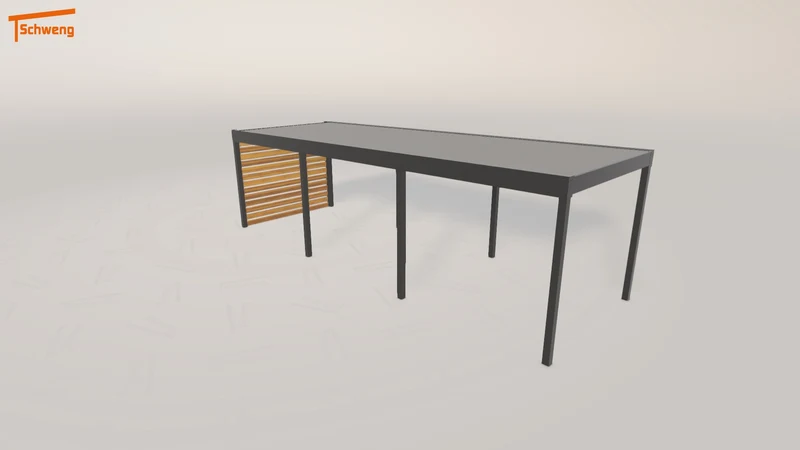 #DE Schweng Flachdachcarport C600+ (ID k2gb4j) #MTG