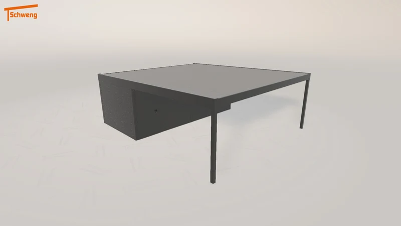 #DE Schweng Flachdachcarport C600 (ID rjwgq5)