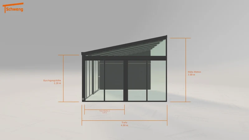 #DE Schweng Terrassenüberdachung S400 (ID yg8p58)