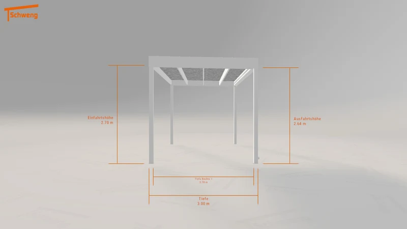 #DE Schweng Flachdachcarport C600 (ID 9wnmqy) #MTG