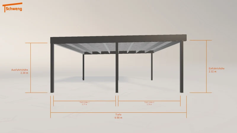 #DE Schweng Flachdachcarport C600 (ID zbjn7d) #MTG