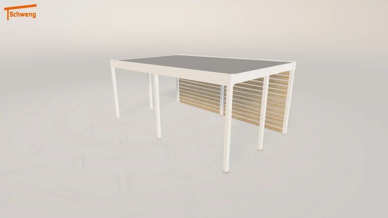 #DE Schweng Flachdachcarport C600 (ID x7xjzg)
