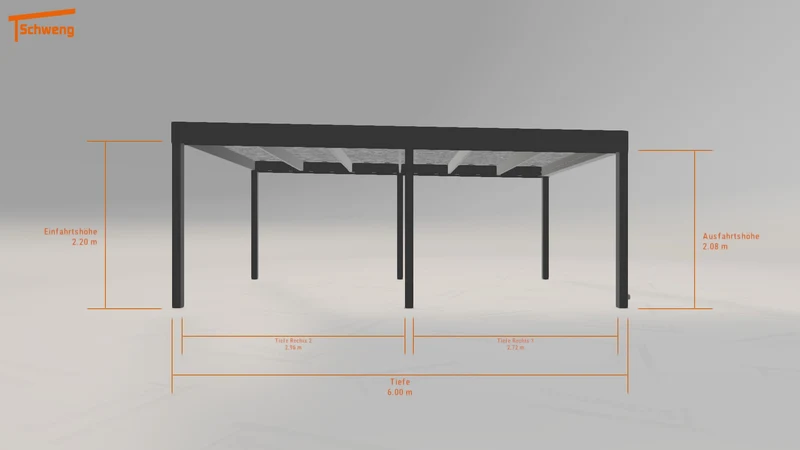#DE Schweng Flachdachcarport C600 (ID n57kvg) #MTG
