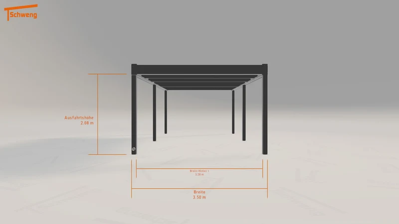 #DE Schweng Flachdachcarport C600 (ID pb8rvb)