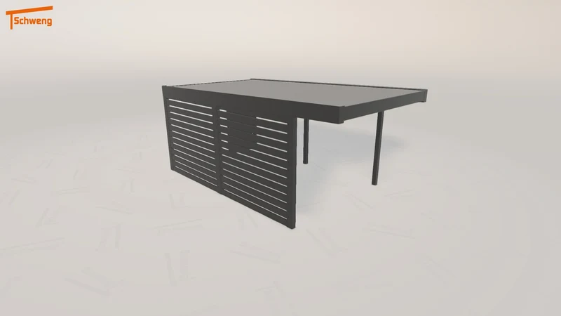 #DE Schweng Flachdachcarport C600 (ID bk95dv) #MTG