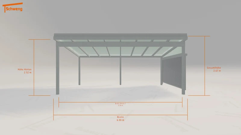 #DE Schweng Terrassenüberdachung S400 (ID k29n9b)