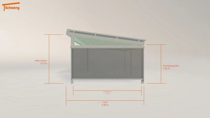 #DE Schweng Terrassenüberdachung S400 (ID k29n9b)