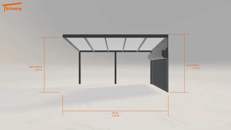 #DE Schweng Pultdachcarport S350 (ID yg8by8)