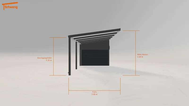 #DE Schweng Pultdachcarport S350 (ID yg8by8)