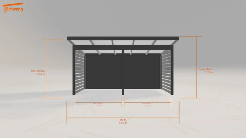 #DE Schweng Pultdachcarport S400 (ID qdj59v)