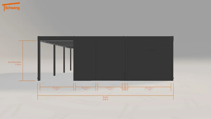 #DE Schweng Flachdachcarport C600+ (ID bk949q) #MTG