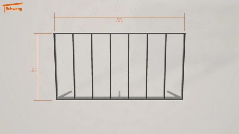 #DE Schweng Pultdachcarport S350 (ID w37b74) #MTG