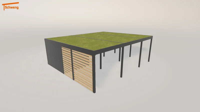 #DE Schweng Flachdachcarport C600+ (ID jjz4z7) #MTG