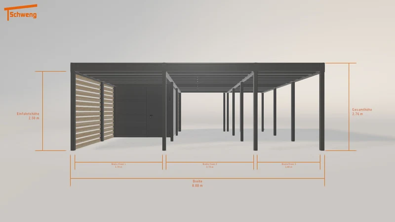 #DE Schweng Flachdachcarport C600+ (ID jjz4z7) #MTG