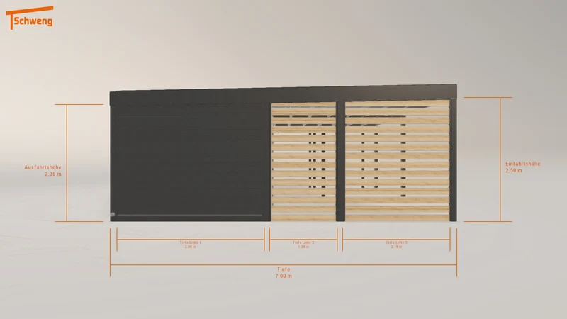 #DE Schweng Flachdachcarport C600+ (ID jjz4z7) #MTG