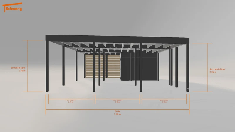 #DE Schweng Flachdachcarport C600+ (ID jjz4z7) #MTG