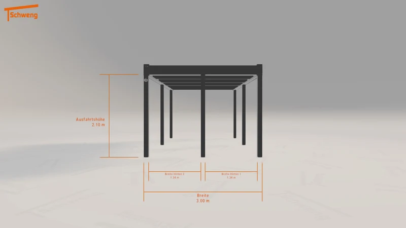 #DE Schweng Flachdachcarport C600 (ID 9wnxv7) #MTG