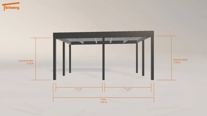 #DE Schweng Flachdachcarport C600 (ID 9wnxv7) #MTG