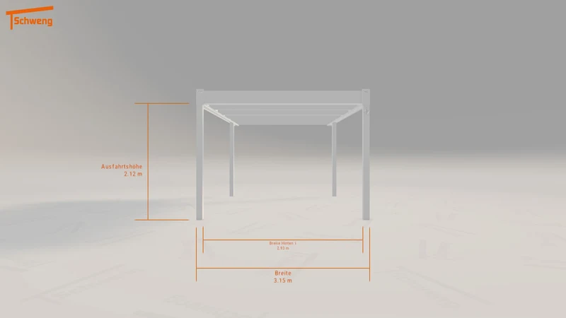 #DE Schweng Flachdachcarport C600 (ID w37yyj)