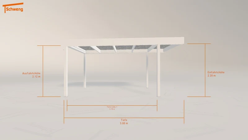 #DE Schweng Flachdachcarport C600 (ID w37yyj)