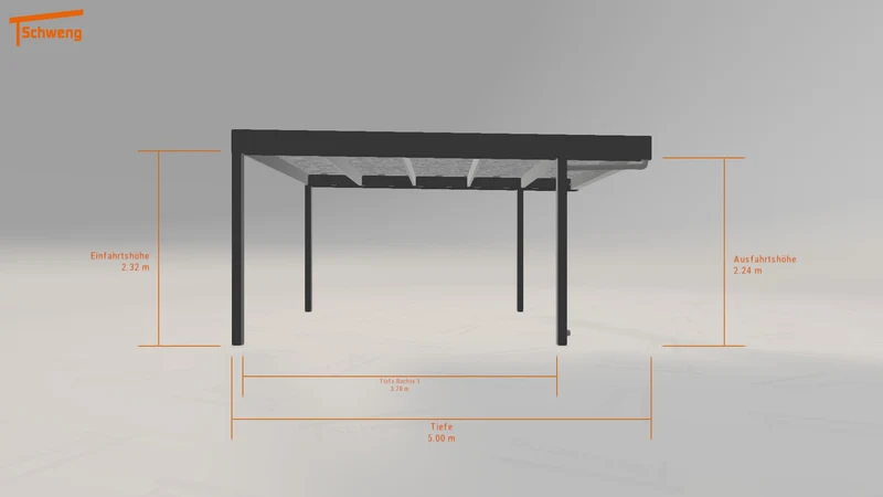 #DE Schweng Flachdachcarport C600 (ID jjzy9n) #MTG