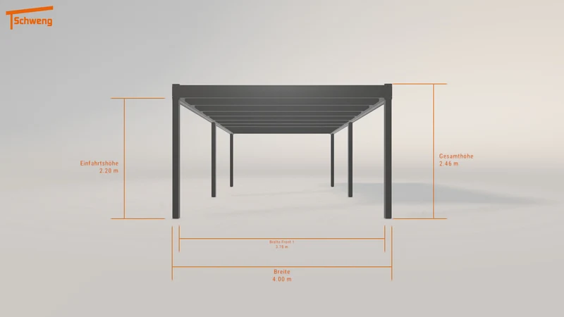 #DE Schweng Flachdachcarport C600 (ID 42zj9d) #MTG