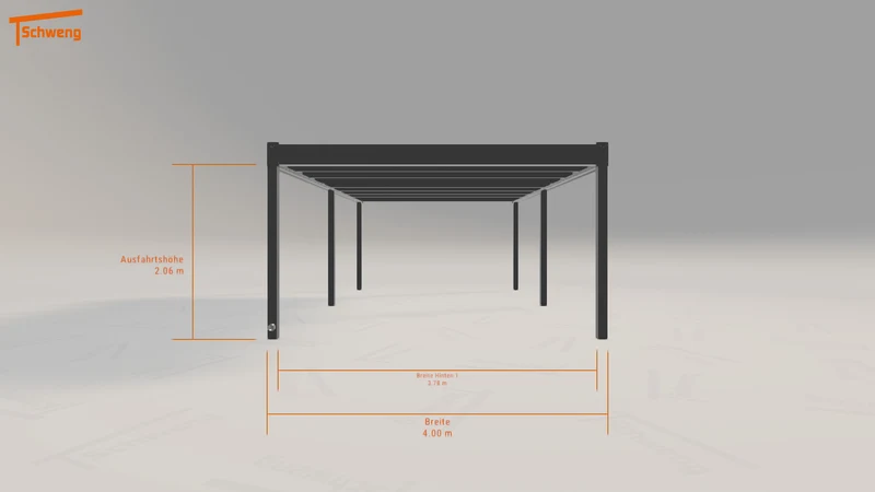 #DE Schweng Flachdachcarport C600 (ID 42zj9d) #MTG