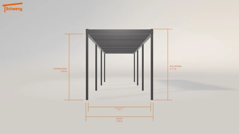 #DE Schweng Flachdachcarport C600+ (ID n57nj3) #MTG