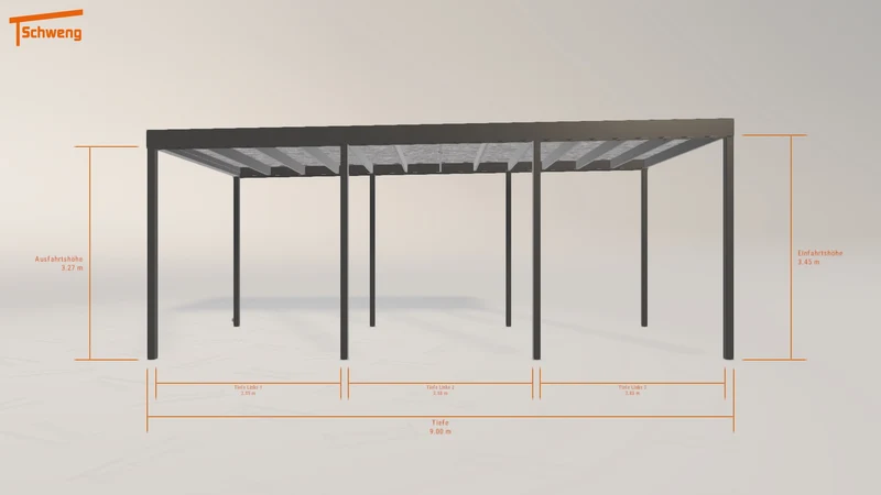 #DE Schweng Flachdachcarport C600+ (ID n57nj3) #MTG