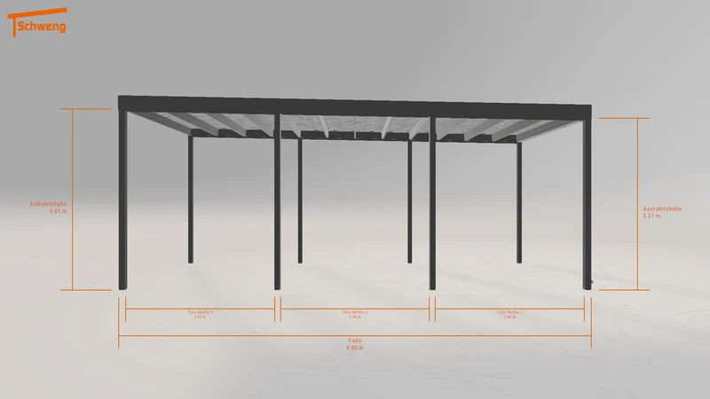#DE Schweng Flachdachcarport C600+ (ID n57nj3) #MTG
