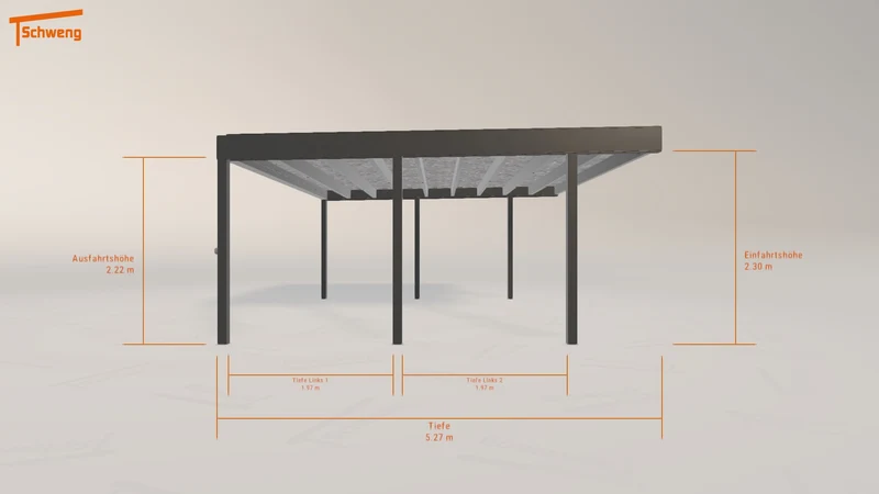 #DE Schweng Flachdachcarport C600+ (ID v45pkp) #MTG