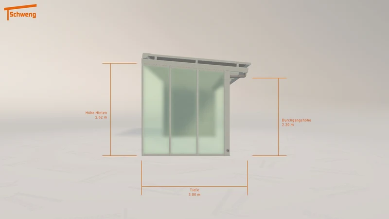 #DE Schweng Terrassenüberdachung S350 (ID n57dg7)