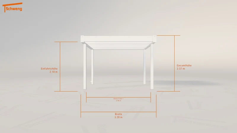#DE Schweng Flachdachcarport C600+ (ID zbj5md)