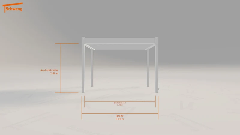#DE Schweng Flachdachcarport C600+ (ID zbj5md)