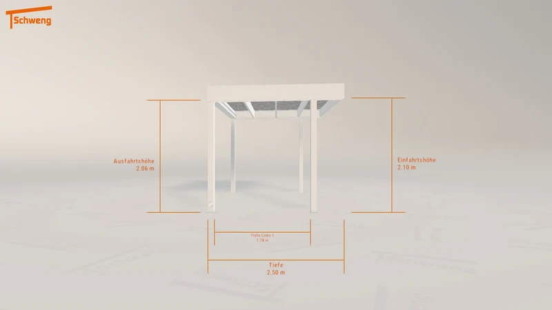 #DE Schweng Flachdachcarport C600+ (ID zbj5md)