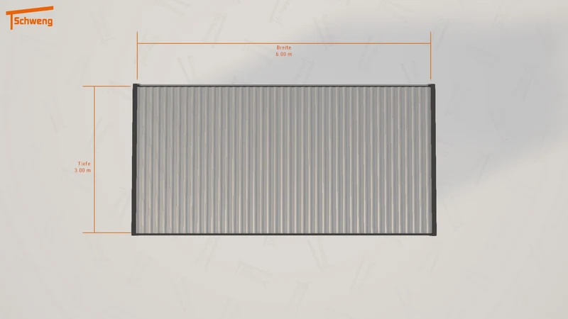 #DE Schweng Flachdachcarport C600 (ID 2qjw4w)