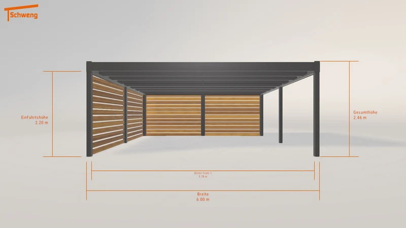 #DE Schweng Flachdachcarport C600 (ID zbj3b4) #MTG