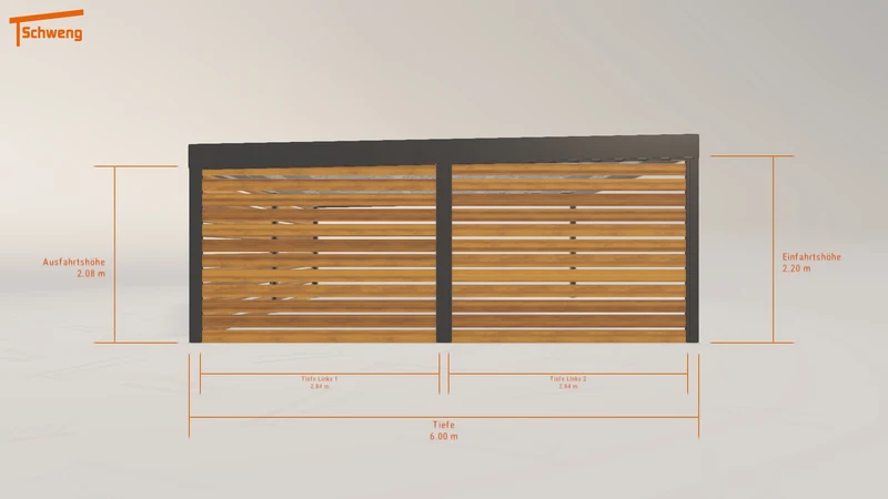 #DE Schweng Flachdachcarport C600 (ID zbj3b4) #MTG