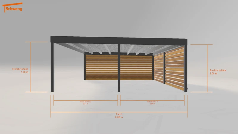 #DE Schweng Flachdachcarport C600 (ID zbj3b4) #MTG