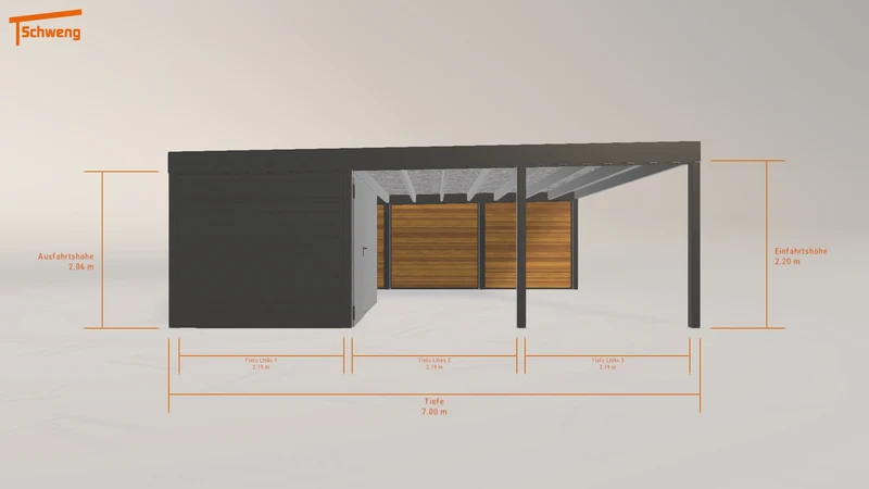 #DE Schweng Flachdachcarport C600+ (ID w37j5g) #MTG