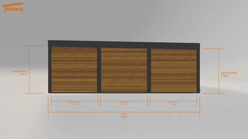 #DE Schweng Flachdachcarport C600+ (ID 2qj9ng) #MTG