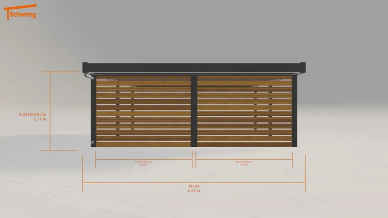 #DE Schweng Flachdachcarport C600 (ID 5mnryz) #MTG