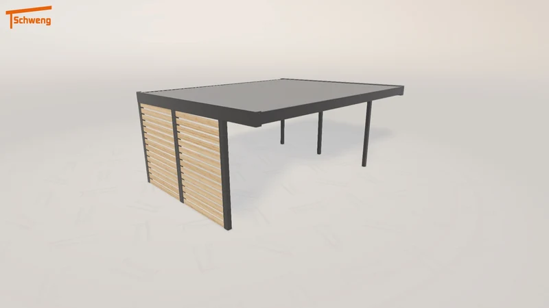 #DE Schweng Flachdachcarport C600+ (ID k294qy)