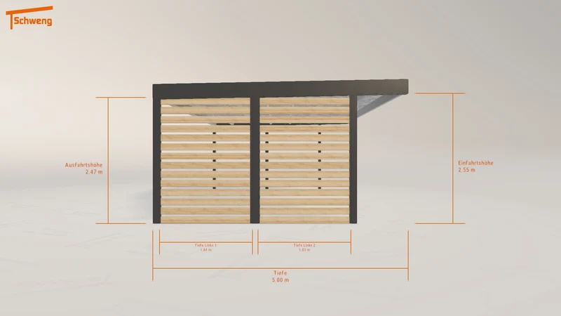 #DE Schweng Flachdachcarport C600+ (ID k294qy)