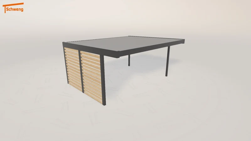 #DE Schweng Flachdachcarport C600+ (ID w37b24)