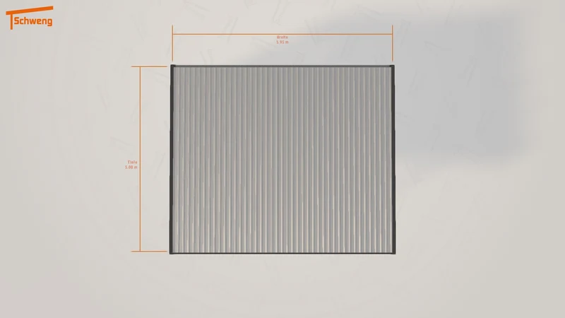 #DE Schweng Flachdachcarport C600+ (ID w37b24)
