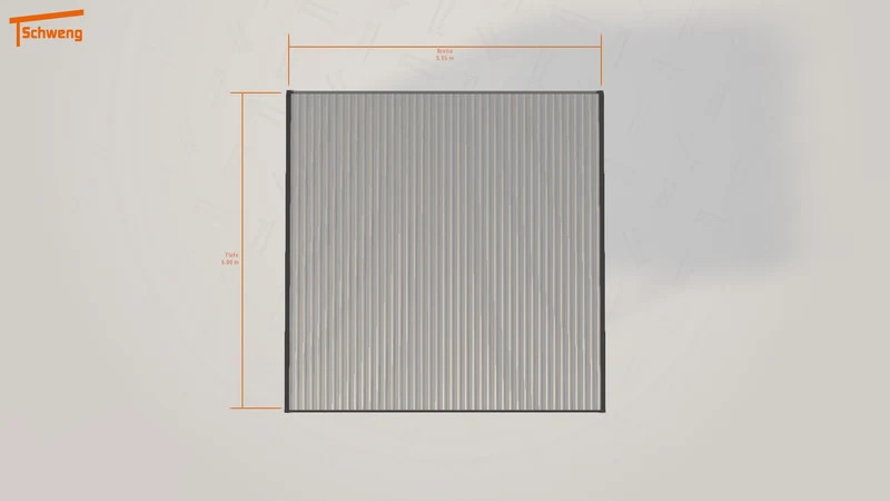 #DE Schweng Flachdachcarport C600+ (ID jjz4p7)