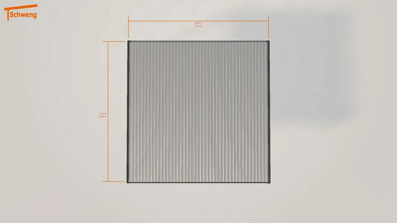 #DE Schweng Flachdachcarport C600+ (ID 5mn993)