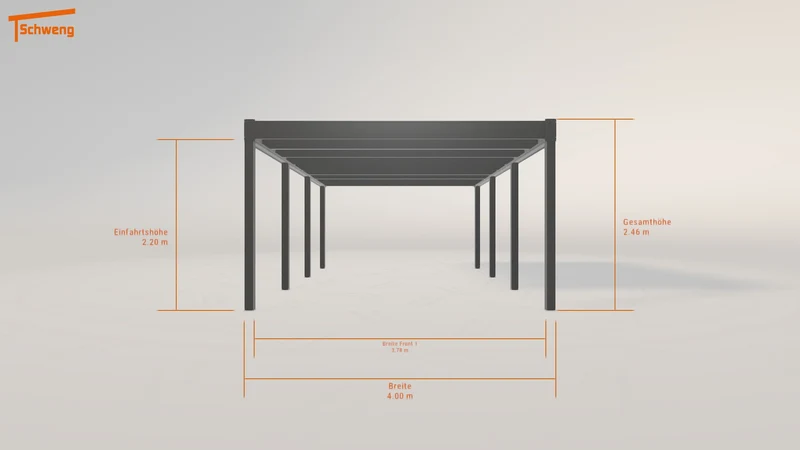 #CH Schweng Flachdachcarport C600 (ID n57434)