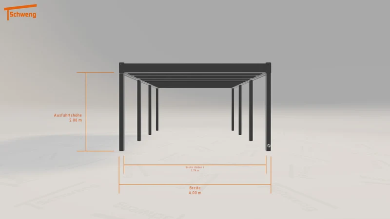 #CH Schweng Flachdachcarport C600 (ID n57434)